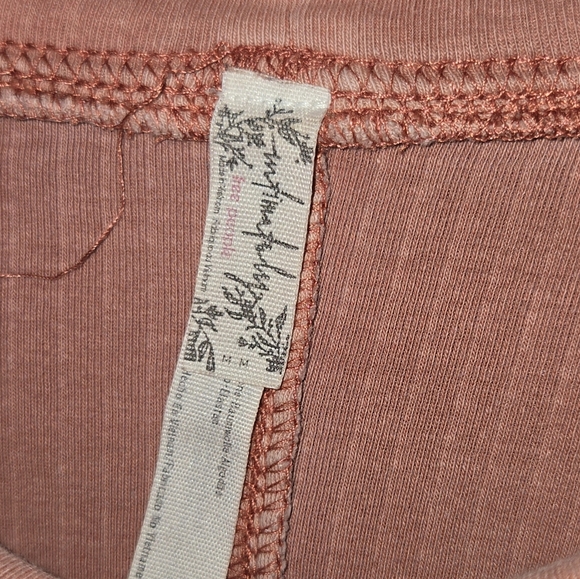 Free People Intimately Mauve Pink Orange Top *Flaw* - Picture 4 of 4